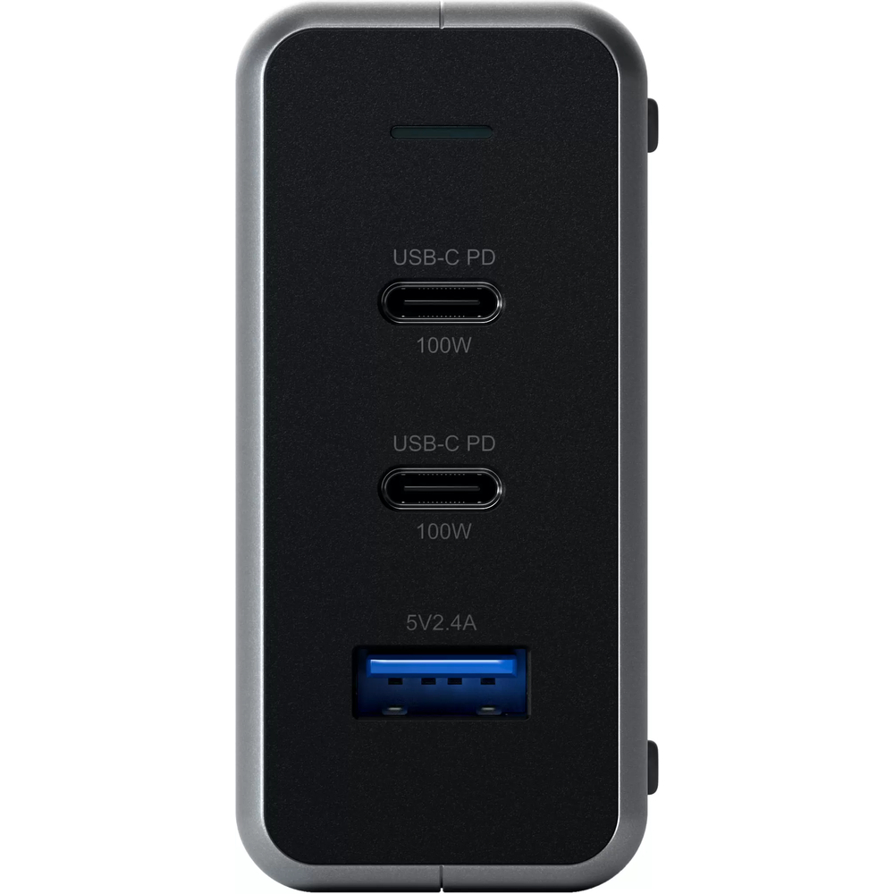 Сетевое зарядное устройство Satechi Compact Charger с технологией GaN Power. Порты: USB Type-C 100 В